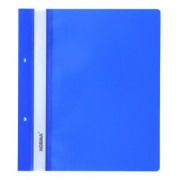 Папка - швидкозшивач PVC, пр. верх, з перф., синій глянц., 5262, NORMA